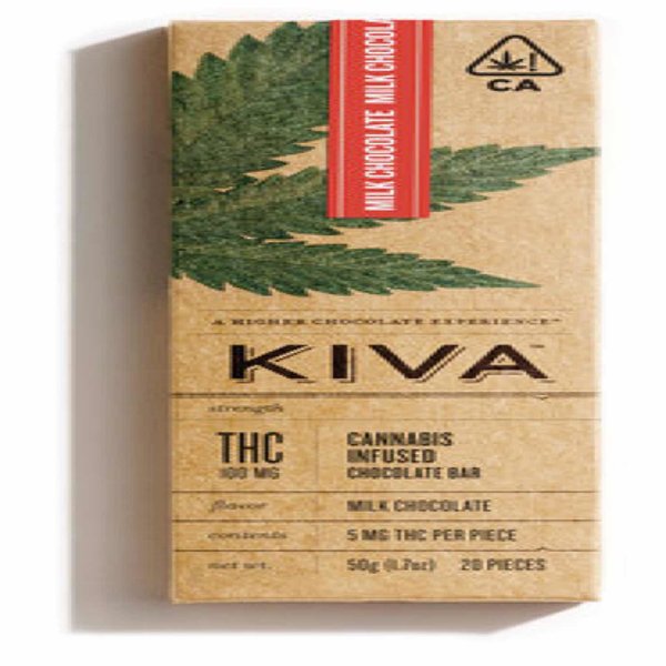Kiva Milk Chocolate Bar Buy Kiva Milk Chocolate Bar 100mg UK